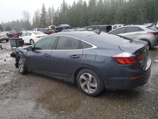 HONDA INSIGHT EX 2019 blue  hybrid engine 19XZE4F54KE027005 photo #3