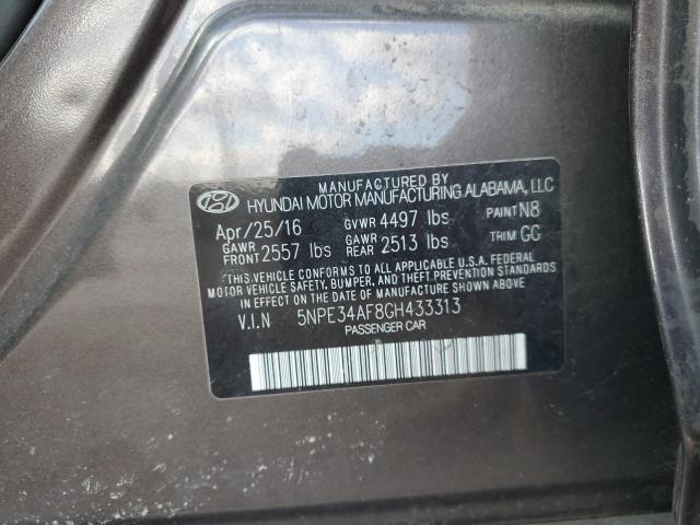 2016 HYUNDAI SONATA SPO 5NPE34AF8GH433313
