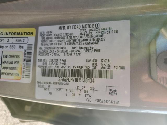 2015 FORD FUSION SE - 3FA6P0H70FR138434