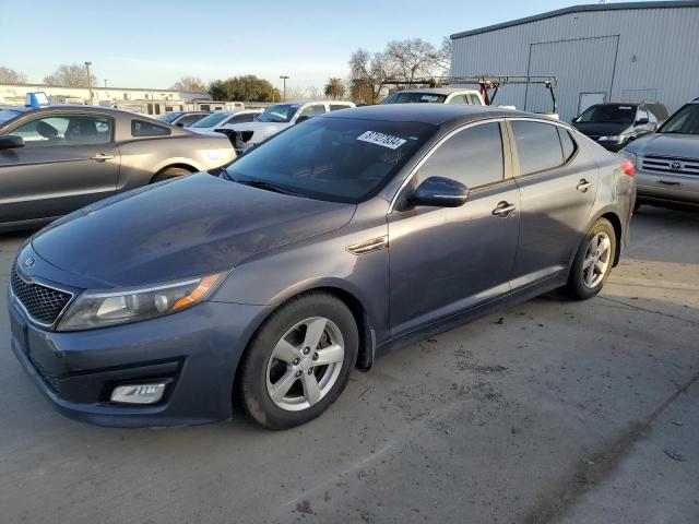 KIA OPTIMA LX 2015 gray  gas KNAGM4A77F5590065 photo #1