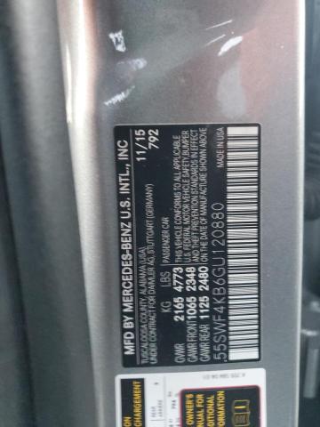 2016 MERCEDES-BENZ C 300 4MAT - 55SWF4KB6GU120880