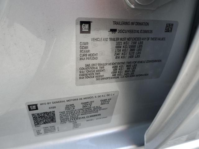 2020 CHEVROLET 150 3GCUYEEDXLG398935