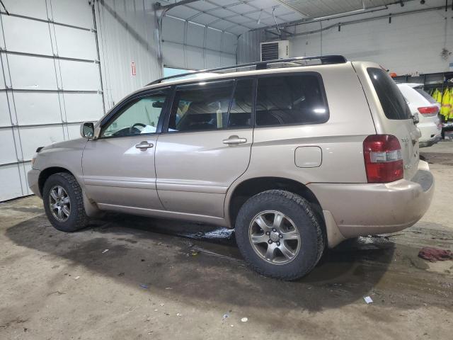 TOYOTA HIGHLANDER 2005 gold 4dr spor gas JTEEP21A450103705 photo #3