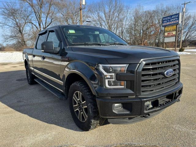 FORD F150 SUPER 2015 black crew pic gas 1FTFW1EG2FFC40354 photo #1