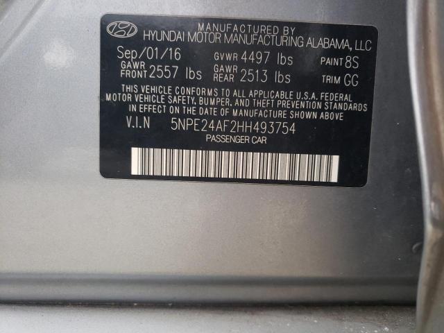 2017 HYUNDAI SONATA SE 5NPE24AF2HH493754