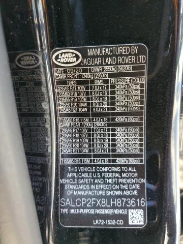 2020 LAND ROVER DISCOVERY - SALCP2FX8LH873616
