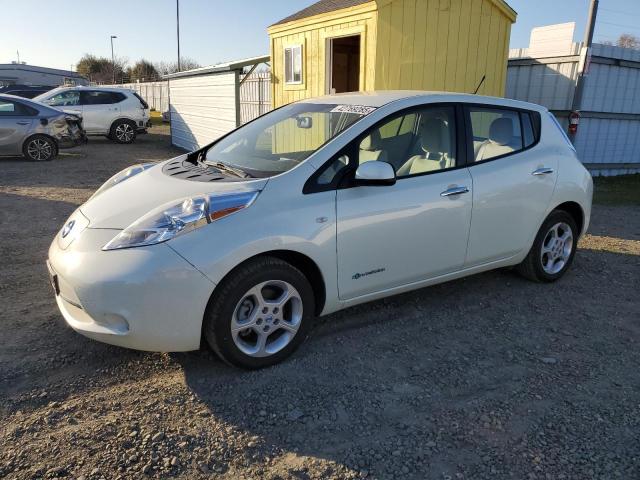 NISSAN LEAF SV 2011 white  electric JN1AZ0CP3BT004857 photo #1