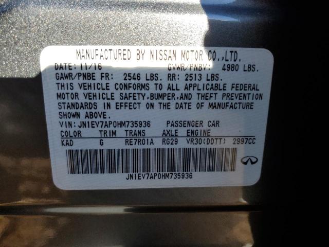 2017 INFINITI Q50 PREMIU - JN1EV7AP0HM735936