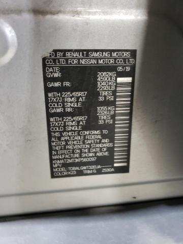 2019 NISSAN ROGUE S KNMAT2MT3KP560097