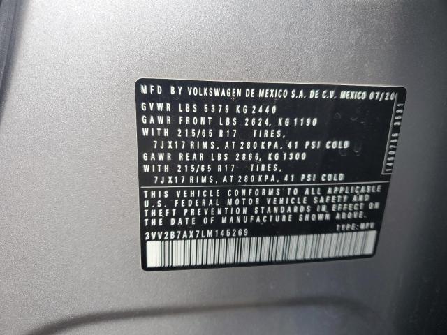 2020 VOLKSWAGEN TIGUAN SE - 3VV2B7AX7LM145269
