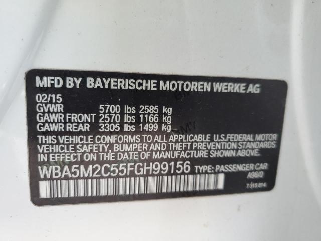 2015 BMW 535 IGT WBA5M2C55FGH99156
