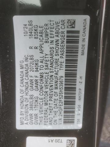 2025 HONDA CIVIC SPOR 2HGFE2F52SH539679