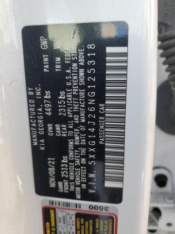 2022 KIA K5 LXS 5XXG14J26NG125318