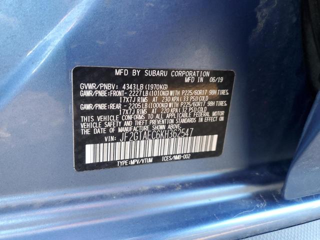 2019 SUBARU CROSSTREK JF2GTAEC6KH362547
