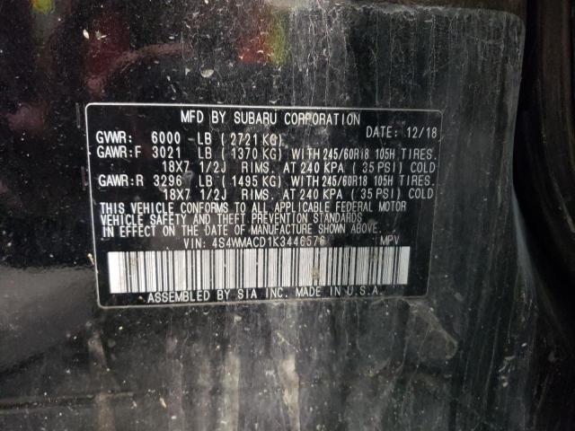 2019 SUBARU ASCENT PRE 4S4WMACD1K3446576