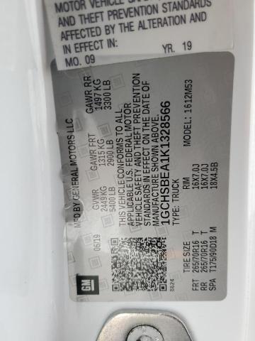 2019 CHEVROLET COLORADO 1GCHSBEA1K1328566
