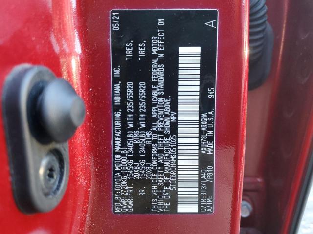 2021 TOYOTA HIGHLANDER - 5TDEBRCH4MS051025