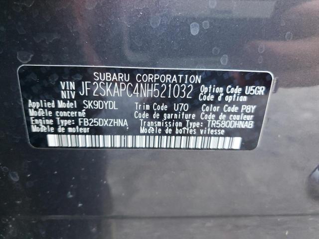 2022 SUBARU FORESTER L JF2SKAPC4NH521032