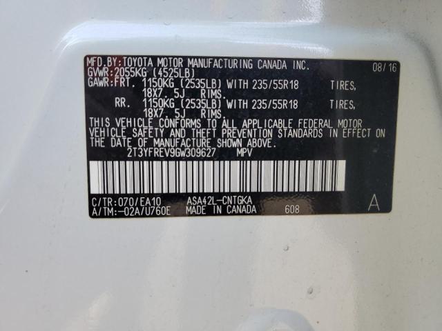 2016 TOYOTA RAV4 LIMIT - 2T3YFREV9GW309627