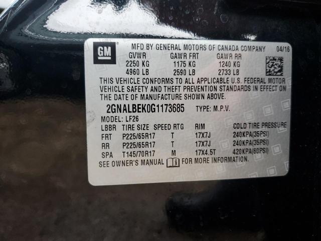 2016 CHEVROLET EQUINOX LS - 2GNALBEK0G1173685