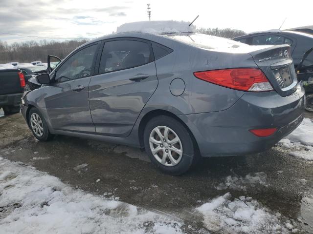 HYUNDAI ACCENT GLS 2014 gray sedan 4d gas KMHCT4AE9EU753852 photo #3