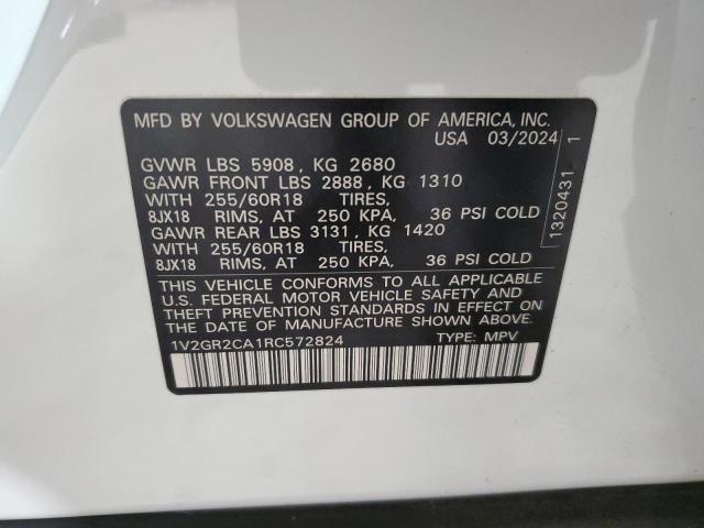 2024 VOLKSWAGEN ATLAS PEAK 1V2GR2CA1RC572824