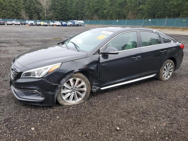 HYUNDAI SONATA SPO 2016 black  gas 5NPE34AF5GH271253 photo #1