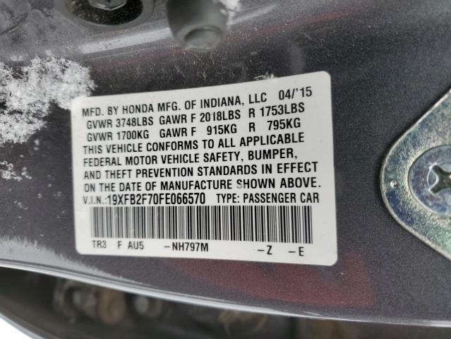 2015 HONDA CIVIC SE 19XFB2F70FE066570
