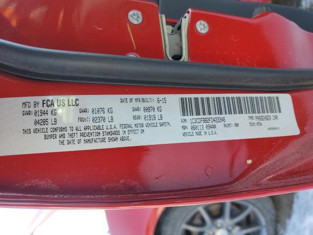 2015 DODGE DART SXT - 1C3CDFBB2FD422246