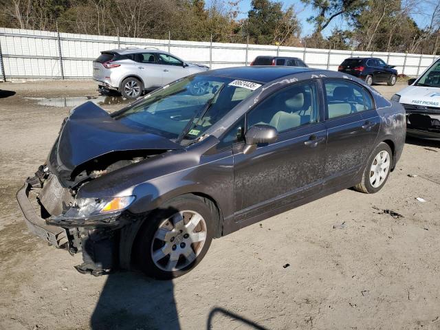 HONDA CIVIC LX 2010 silver  gas 2HGFA1F52AH546104 photo #1