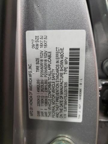2018 ACURA RDX ADVANC 5J8TB4H75JL007835