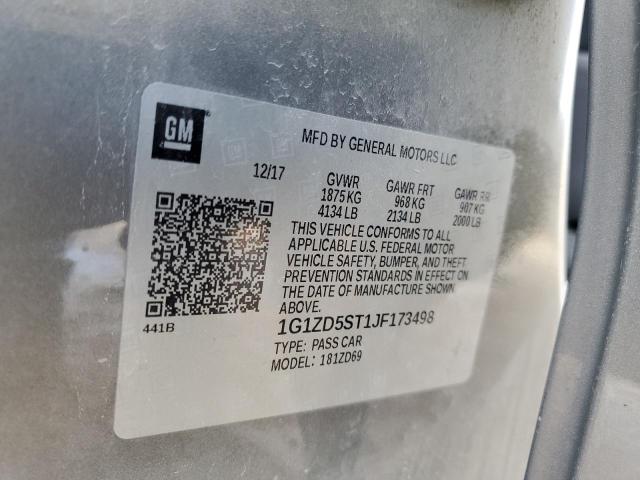 2018 CHEVROLET MALIBU LT - 1G1ZD5ST1JF173498