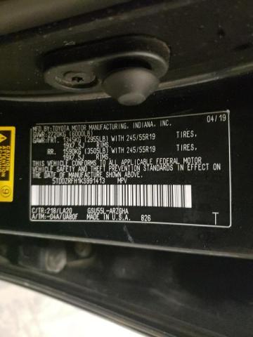 2019 TOYOTA HIGHLANDER - 5TDDZRFH1KS991413