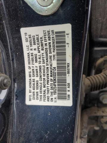 2019 HONDA INSIGHT TO 19XZE4F93KE032134