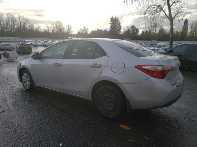 TOYOTA COROLLA L 2016 silver  gas 2T1BURHE9GC556731 photo #3