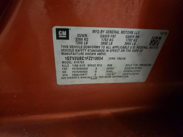 2015 GMC 1500 1GTV2UEC1FZ210654