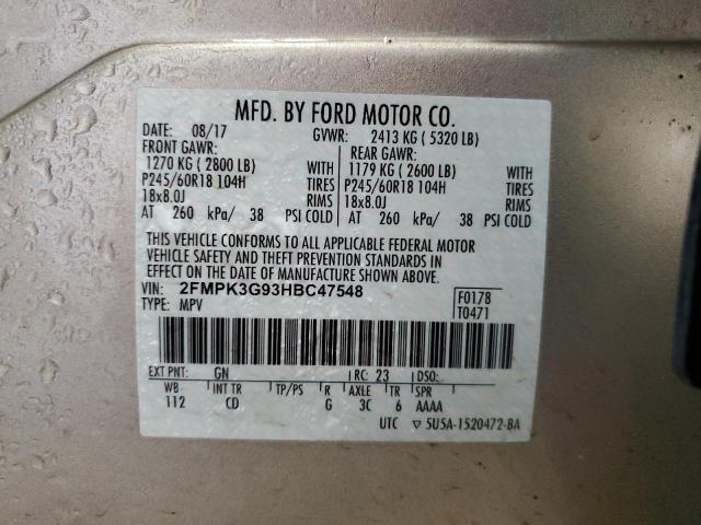 2017 FORD EDGE SE 2FMPK3G93HBC47548