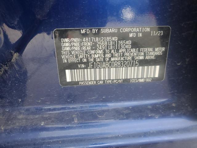 2024 SUBARU IMPREZA - JF1GUABC0R8320715