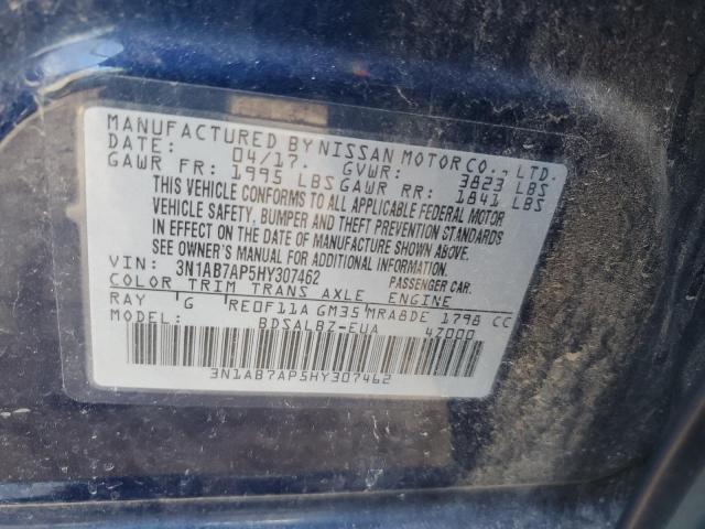 2017 NISSAN SENTRA S - 3N1AB7AP5HY307462