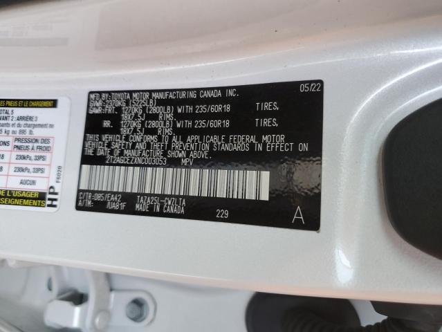 2022 LEXUS NX 350 2T2AGCEZXNC003053