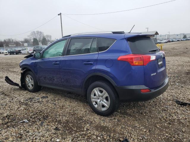 TOYOTA RAV4 LE 2015 blue  gas 2T3ZFREV5FW146588 photo #3