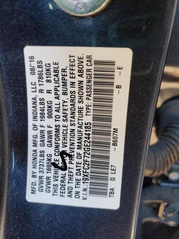 2016 HONDA CIVIC EX - 19XFC2F72GE244185