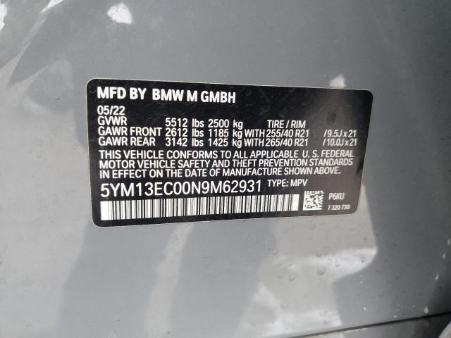 2022 BMW X3 M 5YM13EC00N9M62931