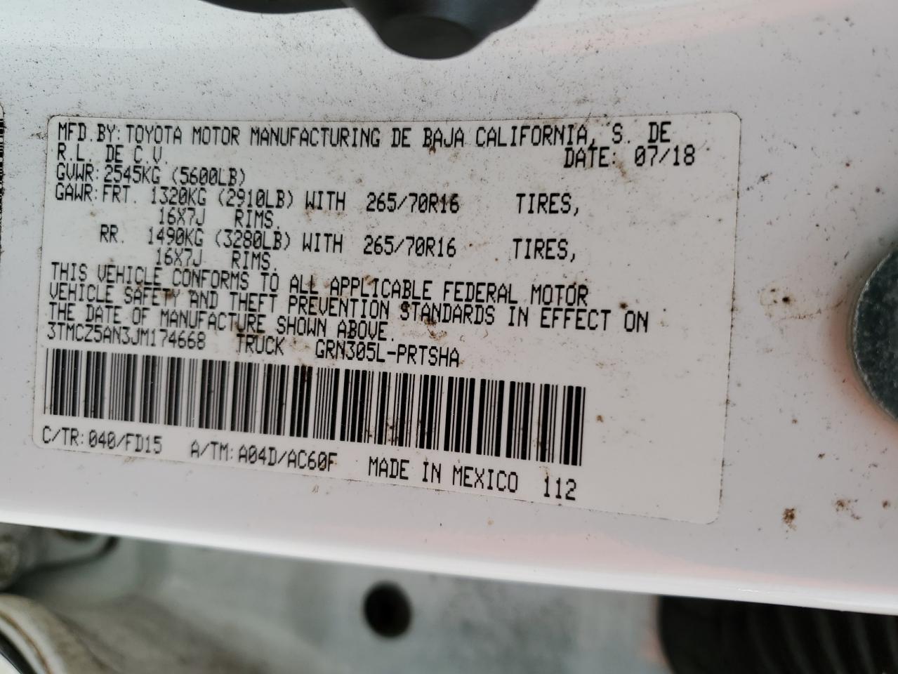 TOYOTA TACOMA DOUBLE CAB