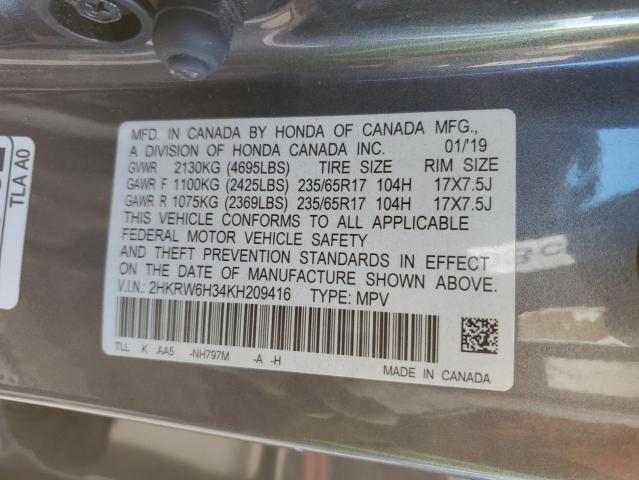 2019 HONDA CR-V LX - 2HKRW6H34KH209416