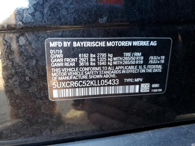 2019 BMW X5 XDRIVE4 - 5UXCR6C52KLL05433