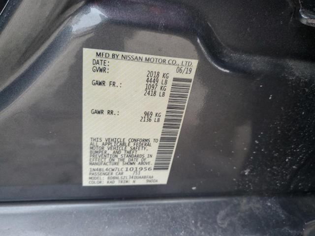 2020 NISSAN ALTIMA SR - 1N4BL4CW7LC101956