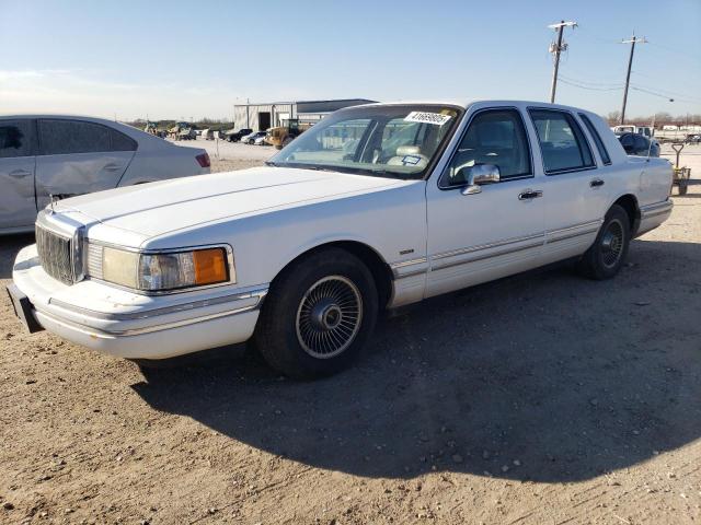 LINCOLN TOWN CAR E 1991 white  gas 1LNCM81W3MY634277 photo #1