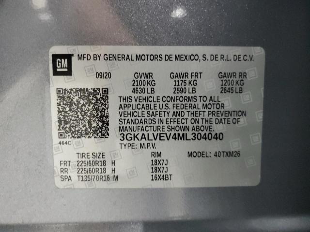 2021 GMC TERRAIN SL 3GKALVEV4ML304040