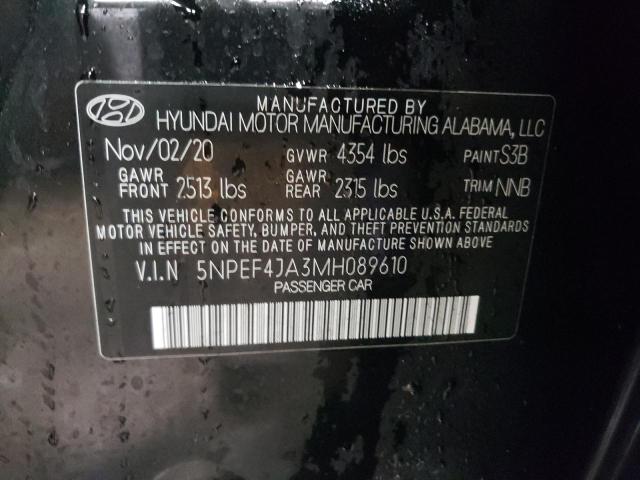 2021 HYUNDAI SONATA SEL - 5NPEF4JA3MH089610